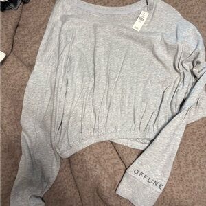 Aerie Gray Long Sleeve Tee